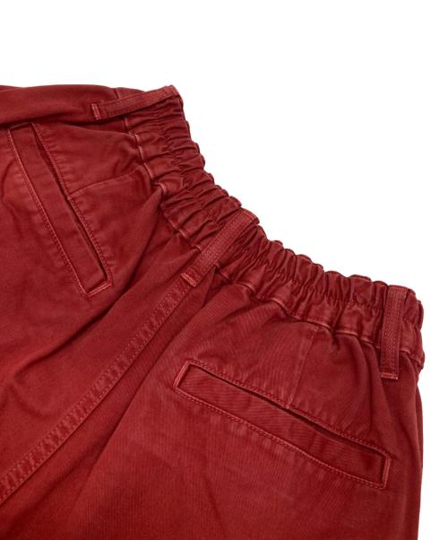 HARVESTY（ハーベスティー）HARVESTY (ハーベスティー) チノクロスサーカスパンツ レッド サイズ:2の古着・服飾アイテム