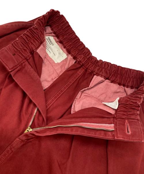 HARVESTY（ハーベスティー）HARVESTY (ハーベスティー) チノクロスサーカスパンツ レッド サイズ:2の古着・服飾アイテム