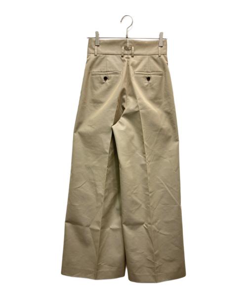 uncrave（アンクレイヴ）uncrave (アンクレイヴ) 撥水 チノギャバジン ワイドトラウザー ベージュ サイズ:1の古着・服飾アイテム
