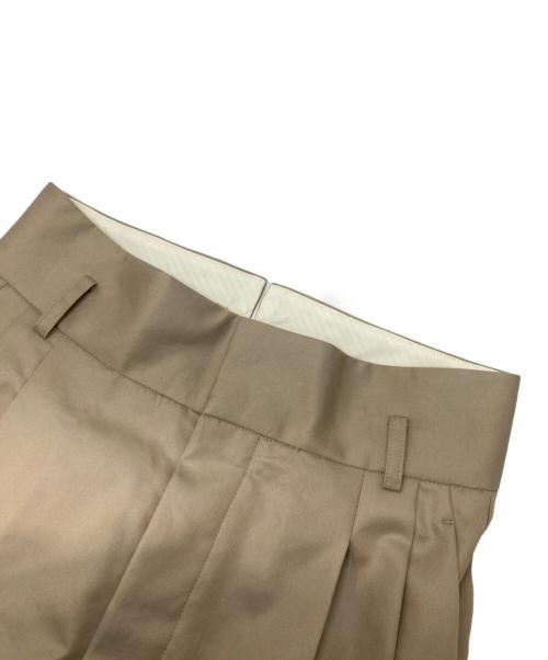 uncrave（アンクレイヴ）uncrave (アンクレイヴ) 撥水 チノギャバジン ワイドトラウザー ベージュ サイズ:1の古着・服飾アイテム