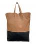 CELINE（セリーヌ）の古着「ヴェルティカルカバトートバッグ」｜ブラウン×ブラック