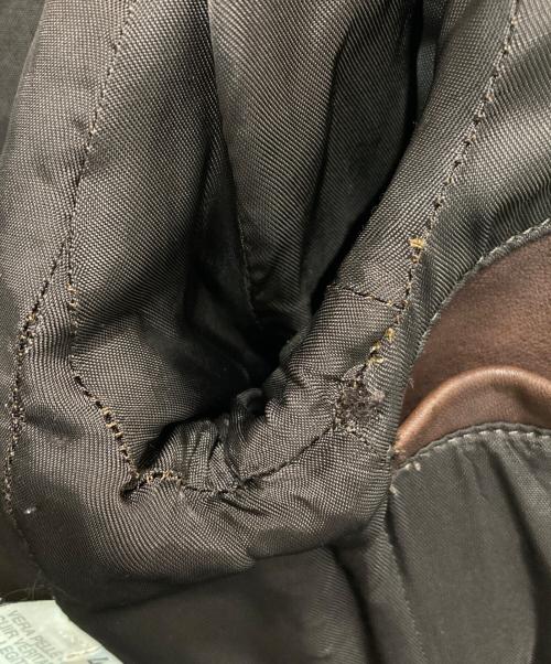 BARNEYS NEWYORK（バーニーズ・ニューヨーク）BARNEYS NEWYORK (バーニーズ・ニューヨーク) レザーテーラードジャケット ブラウン サイズ:44の古着・服飾アイテム