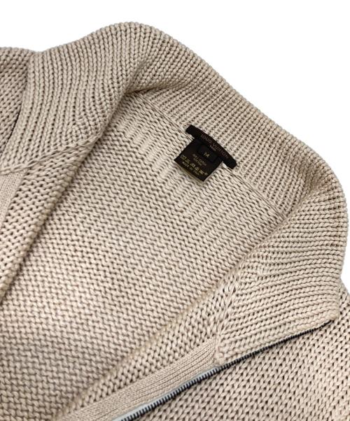 LOUIS VUITTON（ルイ ヴィトン）LOUIS VUITTON (ルイ ヴィトン) コットンドライバーズニット ベージュ サイズ:Mの古着・服飾アイテム