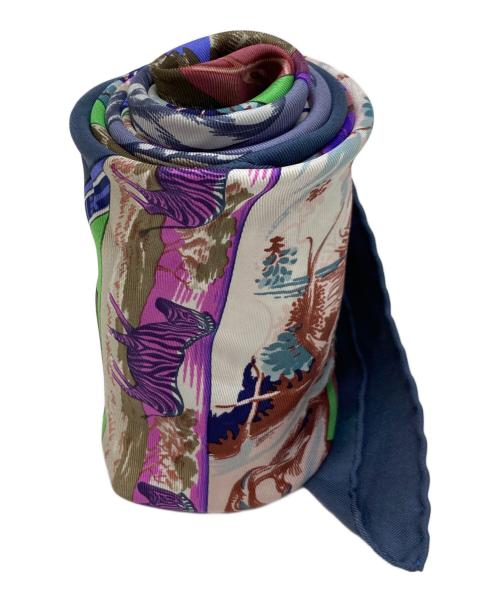 HERMES（エルメス）HERMES (エルメス) カレ90 ブルーの古着・服飾アイテム