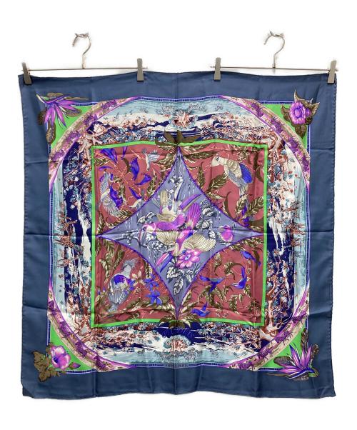 HERMES（エルメス）HERMES (エルメス) カレ90 ブルーの古着・服飾アイテム