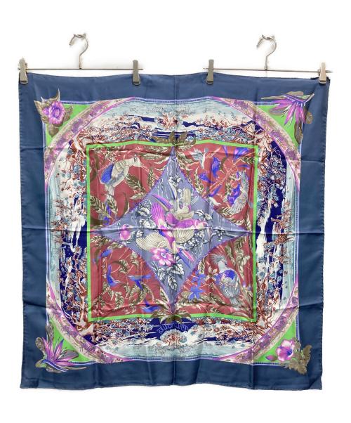 HERMES（エルメス）HERMES (エルメス) カレ90 ブルーの古着・服飾アイテム