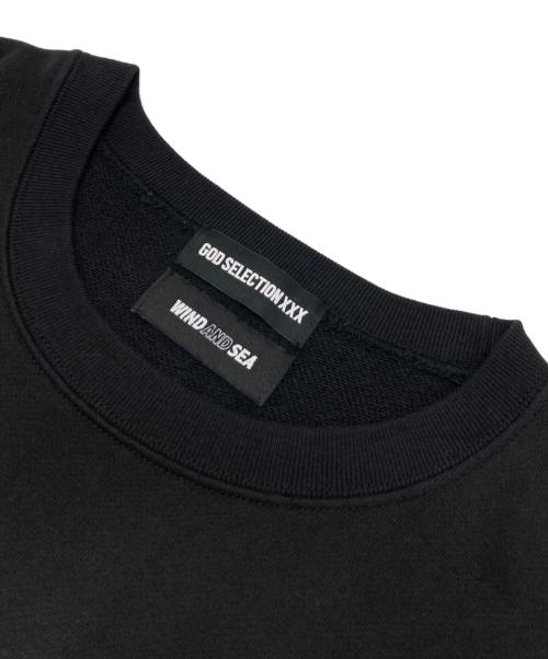 WIND AND SEA（ウィンダンシー）WIND AND SEA (ウィンダンシー) GOD SELECTION XXX (ゴッドセレクショントリプルエックス) ロゴプリントスウェット ブラック サイズ:Mの古着・服飾アイテム