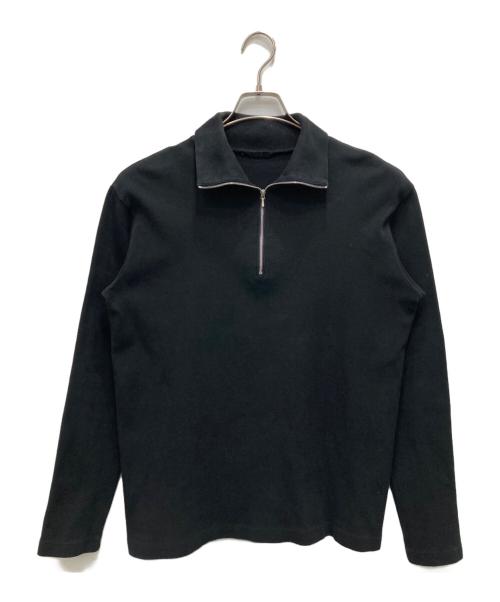 AURALEE（オーラリー）AURALEE (オーラリー) ハーフジップスウェット ブラック サイズ:4の古着・服飾アイテム