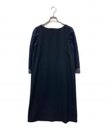UNTITLED（アンタイトル）の古着「袖レース サックワンピース」｜ネイビー