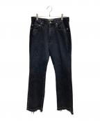 jiedaジエダ）の古着「USED FLARE DENIM PANTS」｜ブラック