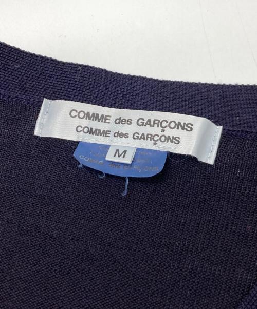 COMME des GARCONS COMME des GARCONS（コムデギャルソン コムデギャルソン）COMME des GARCONS COMME des GARCONS (コムデギャルソン コムデギャルソン) ウールニットカーディガン ネイビー サイズ:Mの古着・服飾アイテム