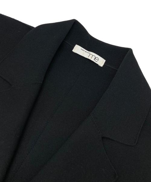 me ISSEY MIYAKE（ミーイッセイ ミヤケ）me ISSEY MIYAKE (ミーイッセイ ミヤケ) ニットジャケット ブラック サイズ:不明（実寸参照）の古着・服飾アイテム