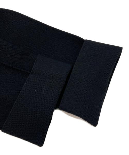 me ISSEY MIYAKE（ミーイッセイ ミヤケ）me ISSEY MIYAKE (ミーイッセイ ミヤケ) ニットジャケット ブラック サイズ:不明（実寸参照）の古着・服飾アイテム