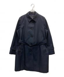 Aquascutum（アクアスキュータム）の古着「ライナー付き ベーシック ダブル トレンチコート」｜ネイビー