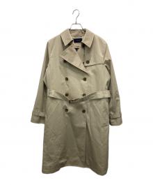 NEWYORKER（ニューヨーカー）の古着「コットンポリシャンブレーツイルトレンチコート」｜ベージュ