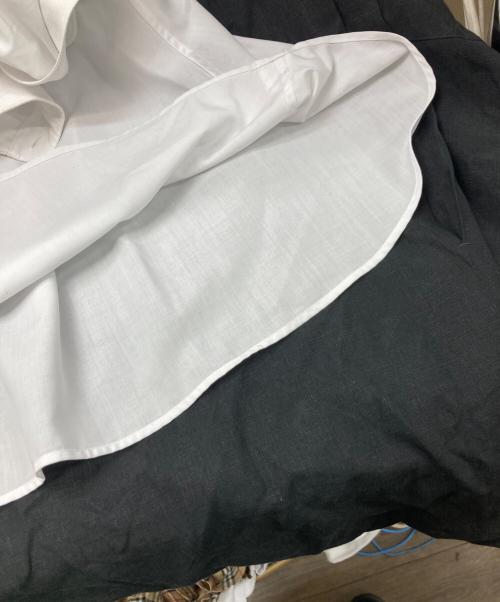 THE RERACS（ザ リラクス）THE RERACS (ザ リラクス) THE PLACKET A LINE SHIRT SLEEVELESS ホワイト サイズ:36の古着・服飾アイテム