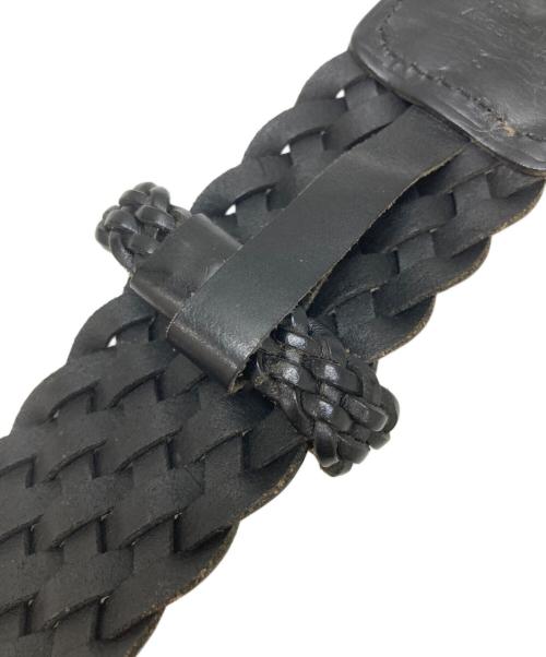 LAUREN RALPH LAUREN（ローレンラルフローレン）LAUREN RALPH LAUREN (ローレンラルフローレン) フラワーバックルメッシュベルト ブラック サイズ:Sの古着・服飾アイテム