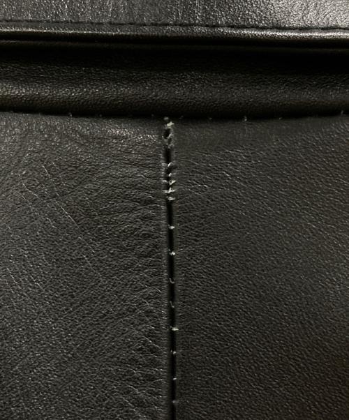 HORN WORKS（ホーンワークス）HORN WORKS (ホーンワークス) レザーテーラードジャケット ブラック サイズ:Lの古着・服飾アイテム