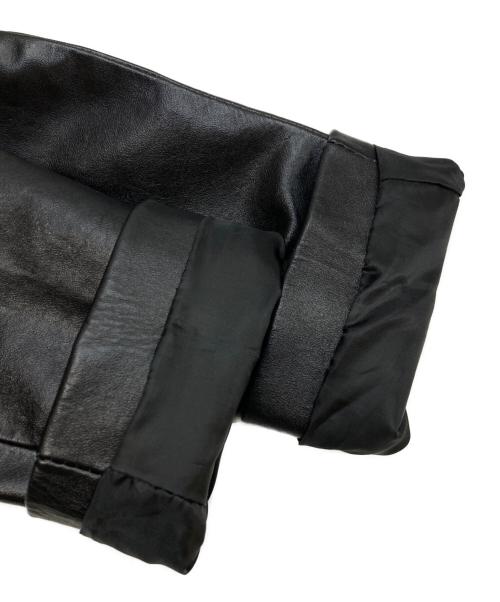 HORN WORKS（ホーンワークス）HORN WORKS (ホーンワークス) レザーテーラードジャケット ブラック サイズ:Lの古着・服飾アイテム