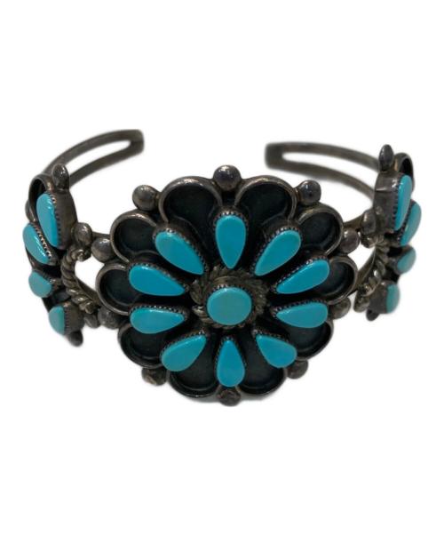 zuni（ズニ）Zuni (ズニ) ターコイズフラワーバングル ブルーの古着・服飾アイテム