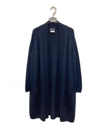 'S Max Mara（エスマックスマーラ）の古着「ベルテッド ニット カーディガン」｜ネイビー