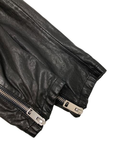 DIESEL（ディーゼル）DIESEL (ディーゼル) ラムレザージャケット ブラック サイズ:不明（実寸参照）の古着・服飾アイテム