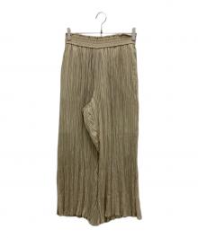 HYKE（ハイク）の古着「RANDOM PLEATED PANTS」｜ベージュ
