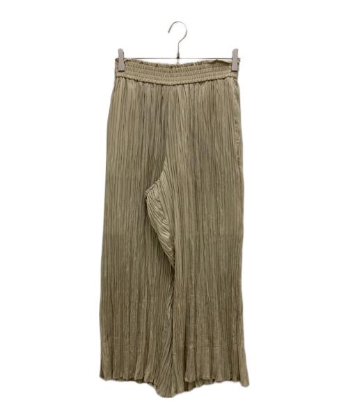 HYKE（ハイク）HYKE (ハイク) RANDOM PLEATED PANTS ベージュ サイズ:2の古着・服飾アイテム