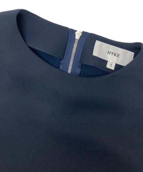 HYKE（ハイク）HYKE (ハイク) ベルト付きロングスリーブワンピース ネイビー サイズ:1の古着・服飾アイテム