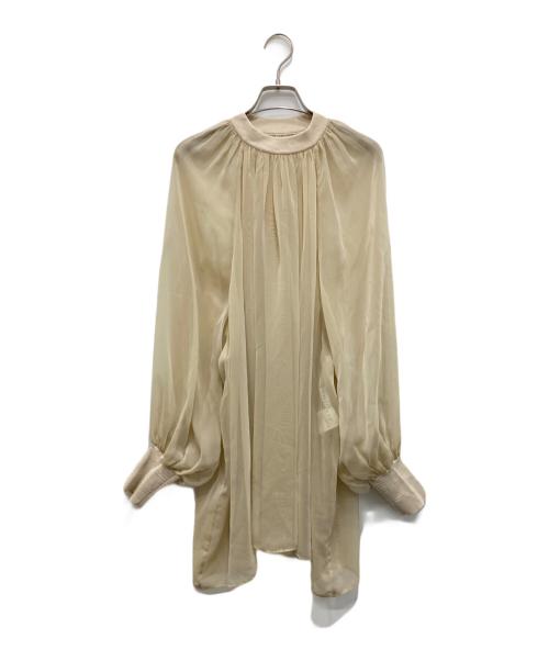 HYKE（ハイク）HYKE (ハイク) シアーシフォントップ ベージュ サイズ:1の古着・服飾アイテム