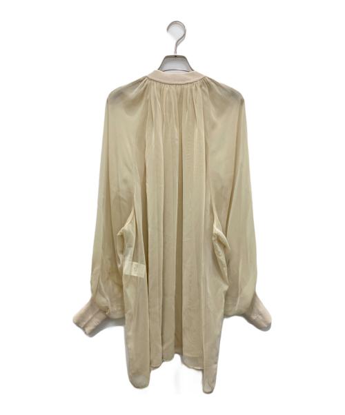 HYKE（ハイク）HYKE (ハイク) シアーシフォントップ ベージュ サイズ:1の古着・服飾アイテム