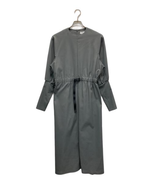 HYKE（ハイク）HYKE (ハイク) バルーンスリーブドレス ワンピース グレー サイズ:2の古着・服飾アイテム