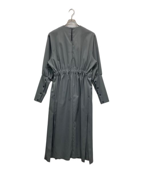 HYKE（ハイク）HYKE (ハイク) バルーンスリーブドレス ワンピース グレー サイズ:2の古着・服飾アイテム
