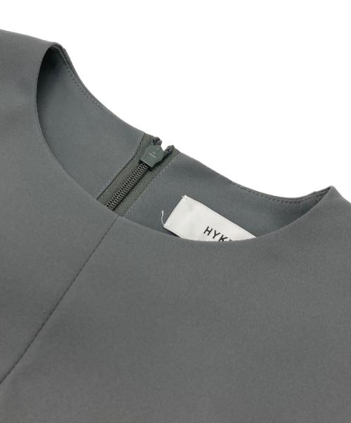 HYKE（ハイク）HYKE (ハイク) バルーンスリーブドレス ワンピース グレー サイズ:2の古着・服飾アイテム