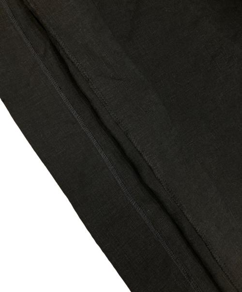 UNION LAUNCH（ユニオンランチ）UNION LAUNCH (ユニオンランチ) バンドカラーリネンワンピース ブラック サイズ:FREEの古着・服飾アイテム