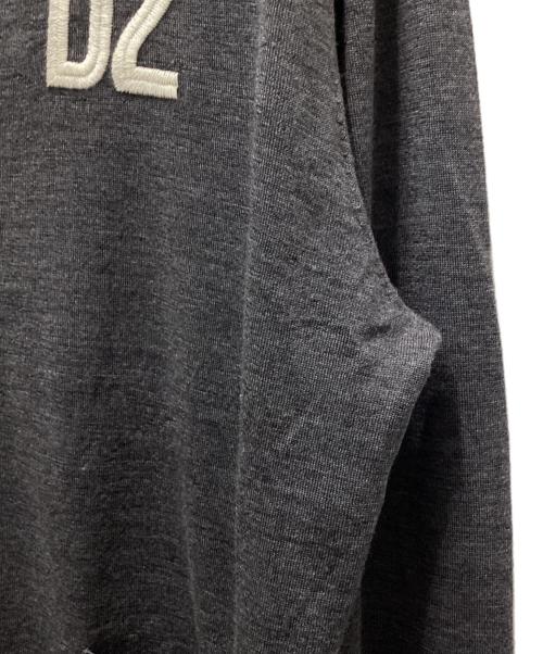 DSQUARED2（ディースクエアード）DSQUARED2 (ディースクエアード) ニットカーディガン グレー サイズ:Lの古着・服飾アイテム