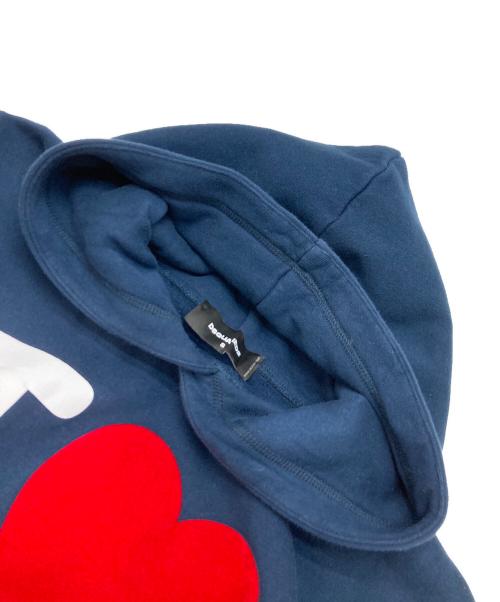 DSQUARED2（ディースクエアード）DSQUARED2 (ディースクエアード) LOVE D2 スウェットパーカー ネイビー サイズ:Sの古着・服飾アイテム