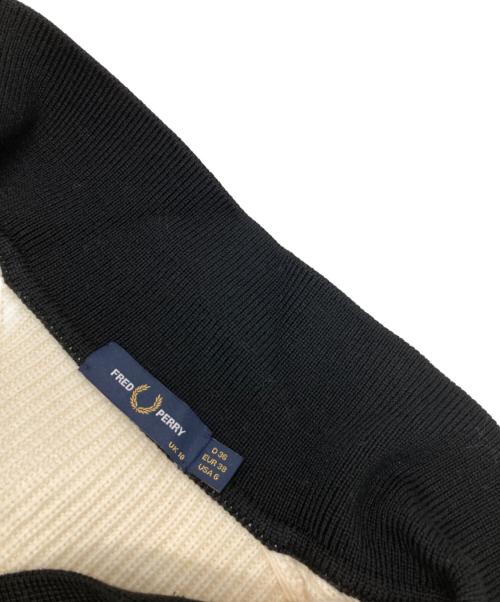 FRED PERRY（フレッドペリー）FRED PERRY (フレッドペリー) ローゲージニットポロシャツ ベージュ サイズ:36の古着・服飾アイテム