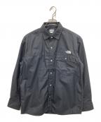 THE NORTH FACEザ ノース フェイス）の古着「ロングスリーブ ヌプシ シャツ」｜ブラック