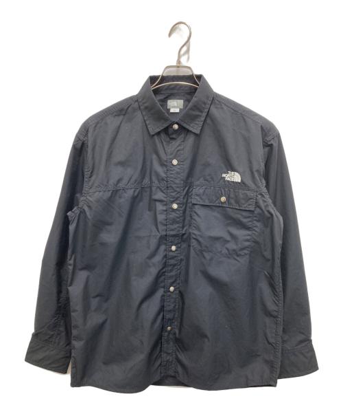 THE NORTH FACE（ザ ノース フェイス）THE NORTH FACE (ザ ノース フェイス) ロングスリーブ ヌプシ シャツ ブラック サイズ:L 未使用品の古着・服飾アイテム