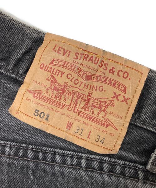 LEVI'S（リーバイス）LEVI'S (リーバイス) 501後染めデニムパンツ ブラック サイズ:W31×L34の古着・服飾アイテム