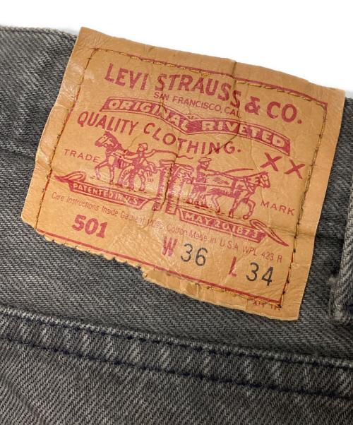 LEVI'S（リーバイス）LEVI'S (リーバイス) 501後染めデニムパンツ ブラック サイズ:W36×L34の古着・服飾アイテム