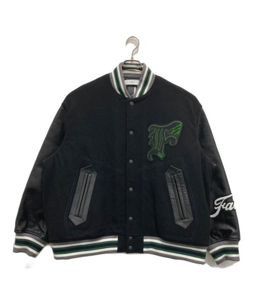 FACETASM（ファセッタズム）FACETASM (ファセッタズム) PATCHED STADIUM JACKET ブラック サイズ:4 未使用品の古着・服飾アイテム