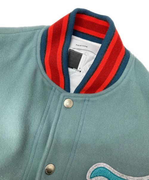 FACETASM（ファセッタズム）FACETASM (ファセッタズム) PATCHED STADIUM JACKET ブルー サイズ:3 未使用品の古着・服飾アイテム