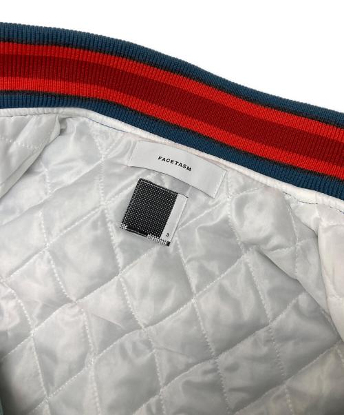 FACETASM（ファセッタズム）FACETASM (ファセッタズム) PATCHED STADIUM JACKET ブルー サイズ:3 未使用品の古着・服飾アイテム