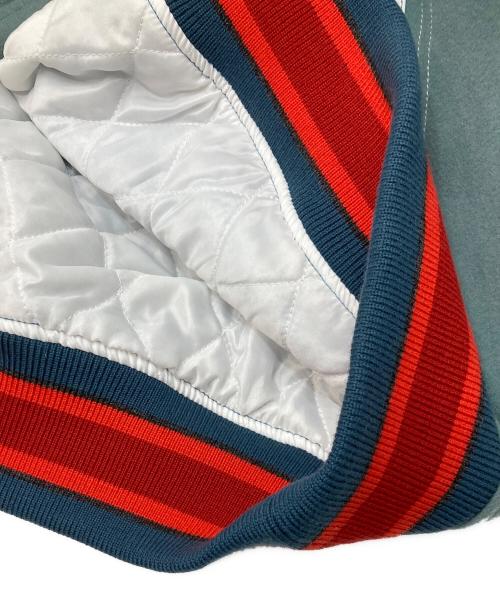 FACETASM（ファセッタズム）FACETASM (ファセッタズム) PATCHED STADIUM JACKET ブルー サイズ:3 未使用品の古着・服飾アイテム