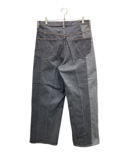 FACETASM（ファセッタズム）FACETASM (ファセッタズム) PATCHWORK DENIM PANTS グレー サイズ:4の古着・服飾アイテム