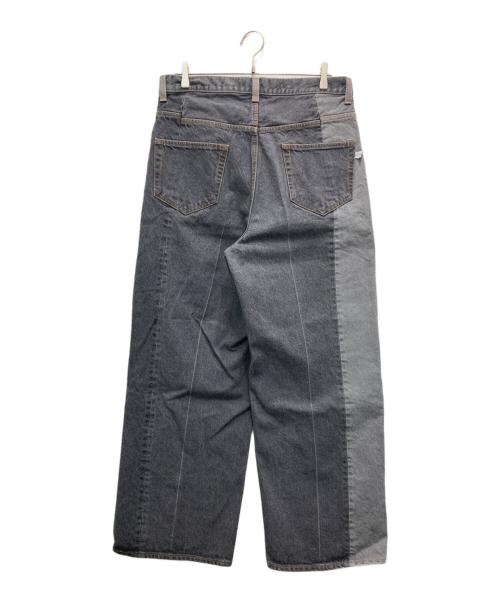 FACTOTUM（ファクトタム）FACTOTUM (ファクトタム) PATCHWORK DENIM PANTS グレー サイズ:3の古着・服飾アイテム