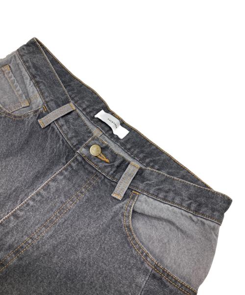 FACTOTUM（ファクトタム）FACTOTUM (ファクトタム) PATCHWORK DENIM PANTS グレー サイズ:3の古着・服飾アイテム