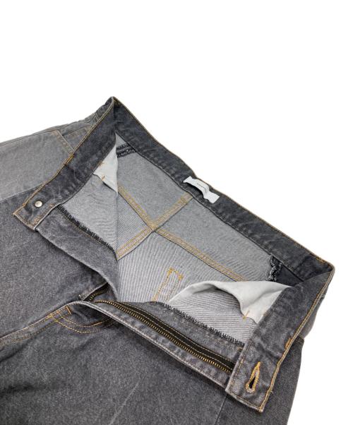 FACTOTUM（ファクトタム）FACTOTUM (ファクトタム) PATCHWORK DENIM PANTS グレー サイズ:3の古着・服飾アイテム